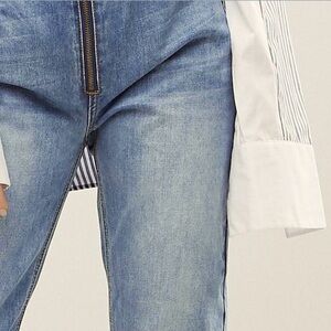 NWT Anthropologie EVIDNT Step Hem Straight Leg Jeans 25